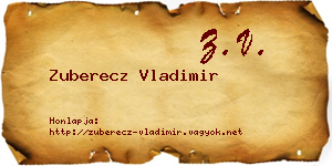 Zuberecz Vladimir névjegykártya